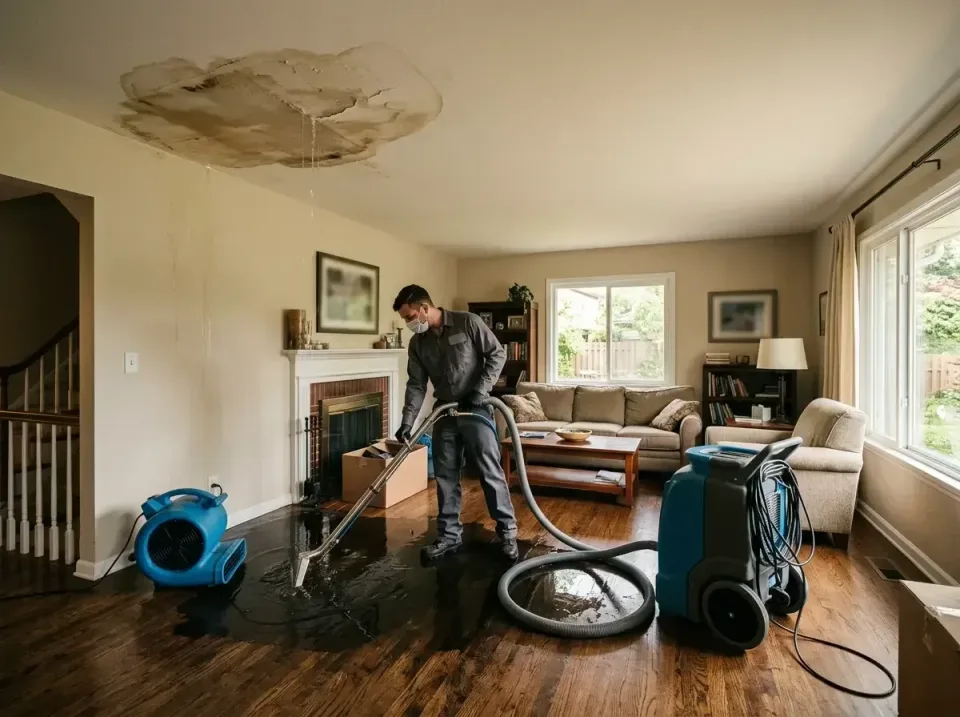 attic-pipe-burst-ceiling-drip-008 — frequently asked questions, Water Damage Restoration & Carpet Care in Harwood Heights, IL
